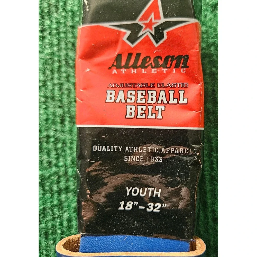 Alleson Athletic Youth‎ Baseball Belt Adjustable Elastic Blue 18-32 Inch